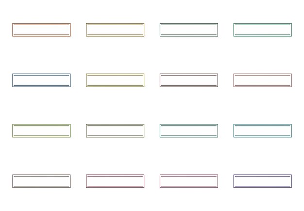 rectangular frames elements set