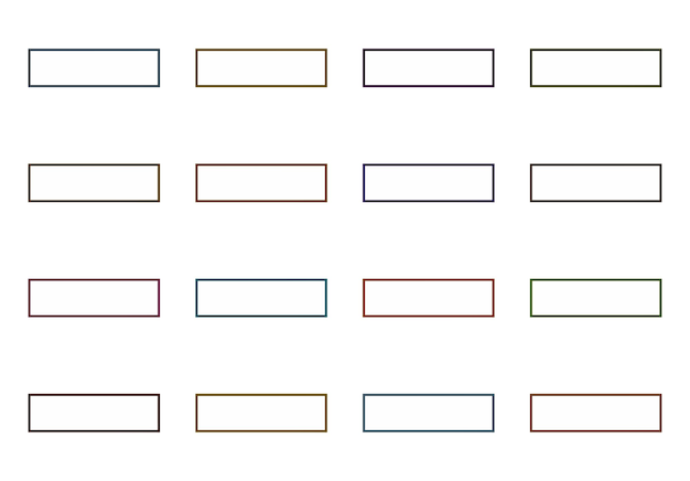 rectangular frames elements set