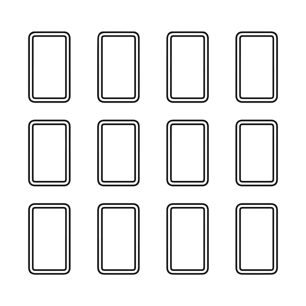 rectangular frames elements set