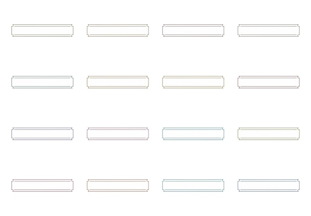 rectangular frames set