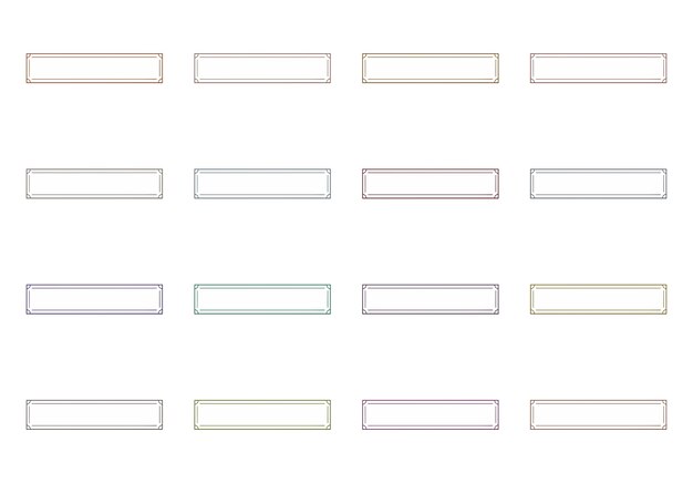 rectangular frames set