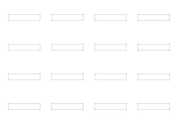 rectangular frames set