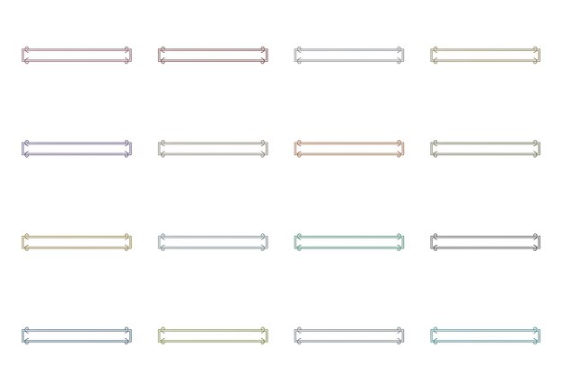 rectangular frames set