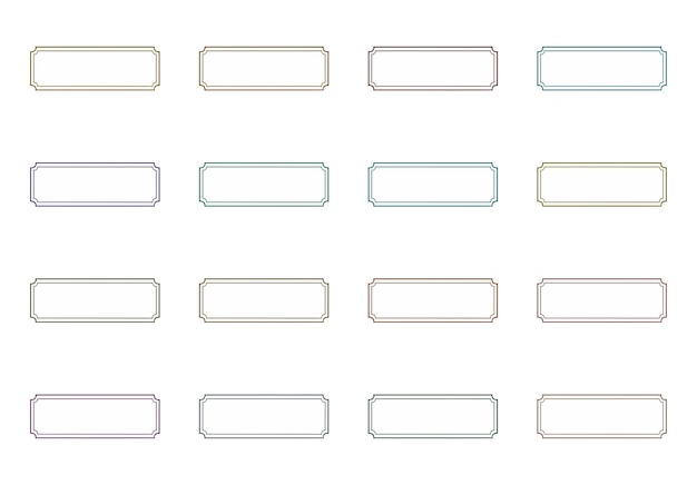 rectangular frames set