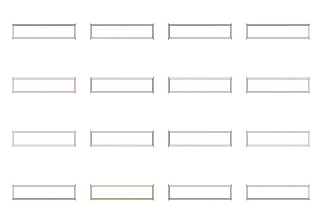 rectangular frames set