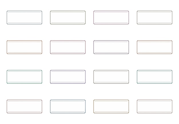 rectangular frames set