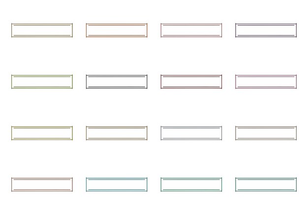 rectangular frames set