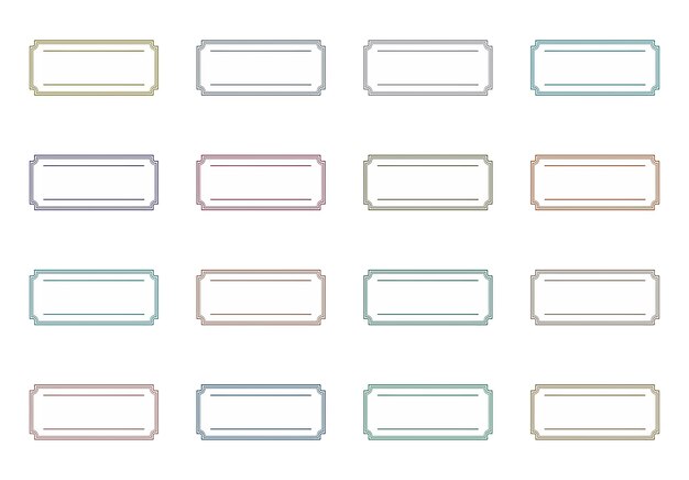 rectangular frames set