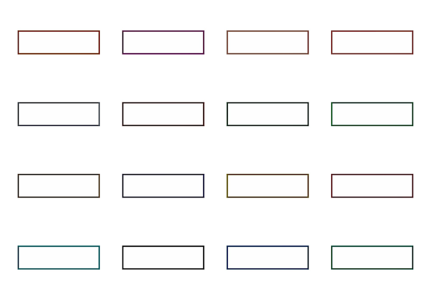 rectangular frames set