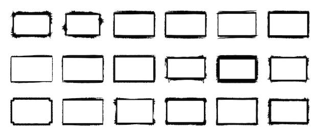 rectangular outlines and frames composition