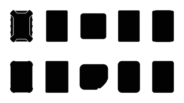 rectangular shapes elements set