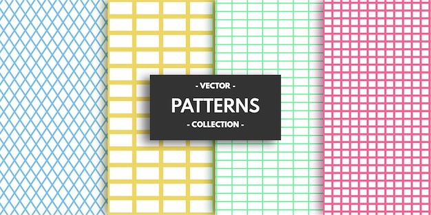 rectangular vector patterns background collection
