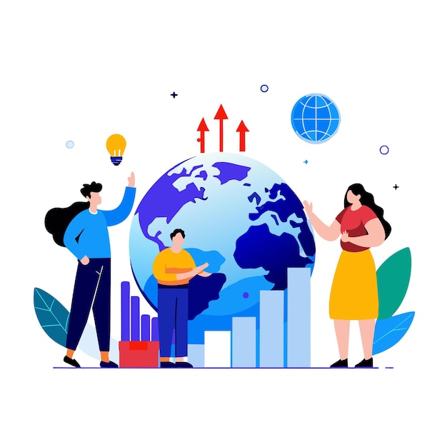 reduce carbon footprint decrease emission pollution illustration