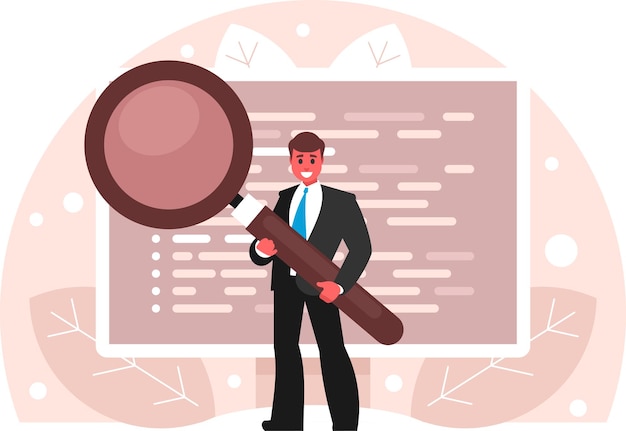 search engine optimization display screen with program code workplace of a programmer