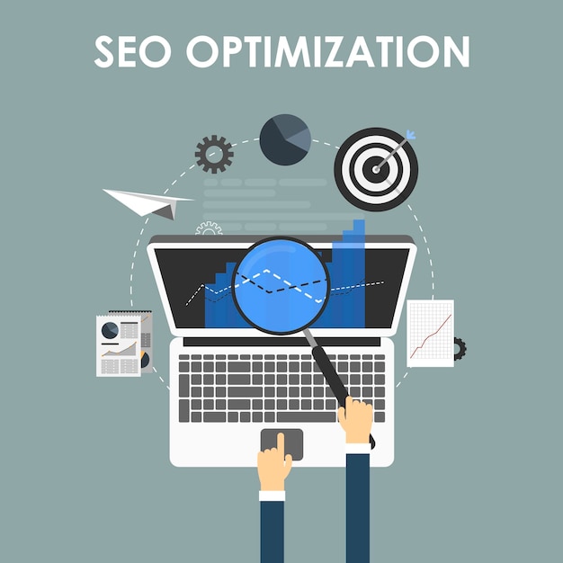 seo optimization, programming process and web analytics elements
