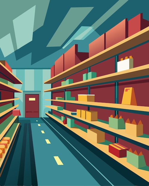 the shelves of a grocery store are noticeably emptier than normal showcasing the decrease in