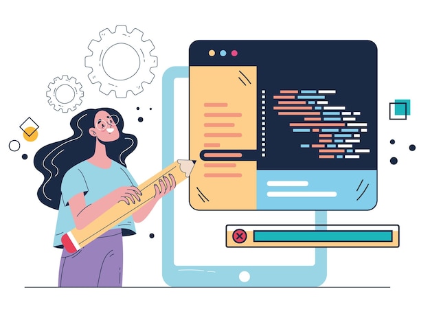 Software code programma business developer code website teamwork abstract programmeerconcept