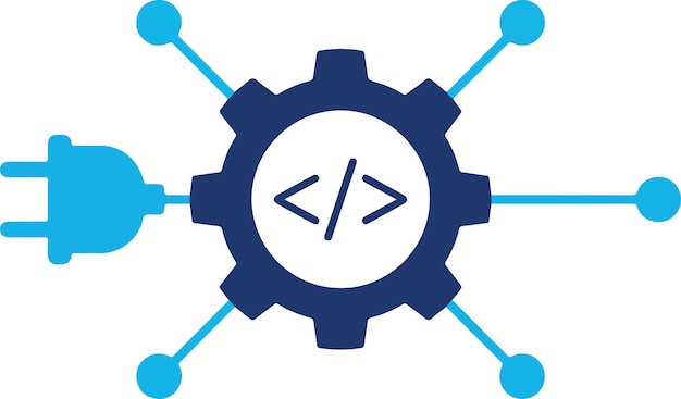 software development coding concept icon with development software programming technology