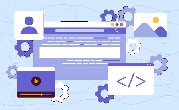 software development concept digital application and website programming engineering and coding