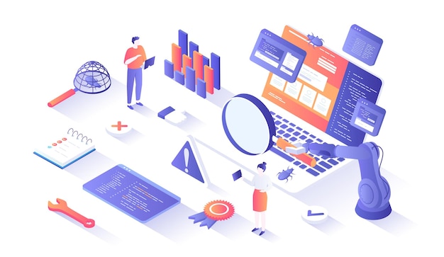software testing process evaluation software application or website computer code analysis identi