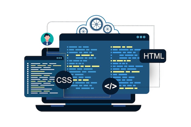 software web development programming concept