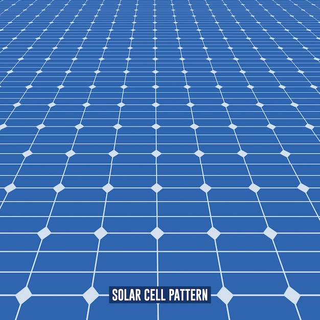 solar panel pattern in perspective