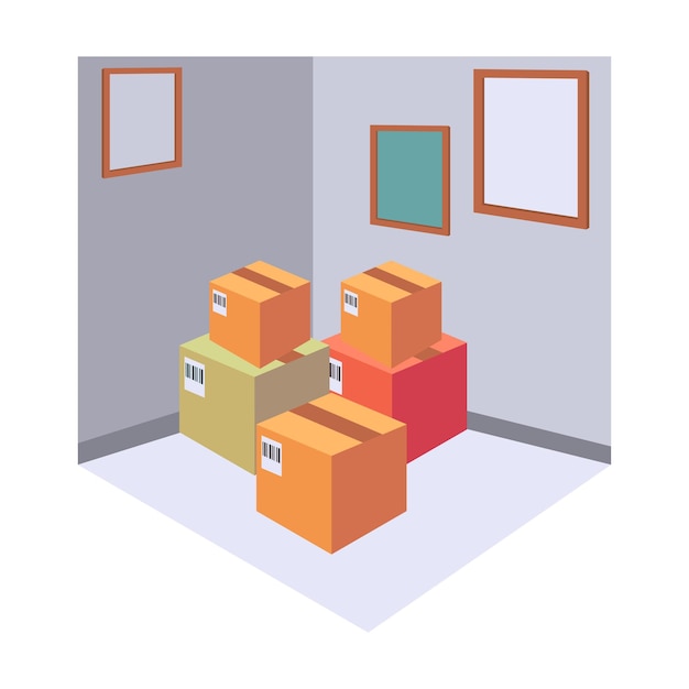 stack of packages