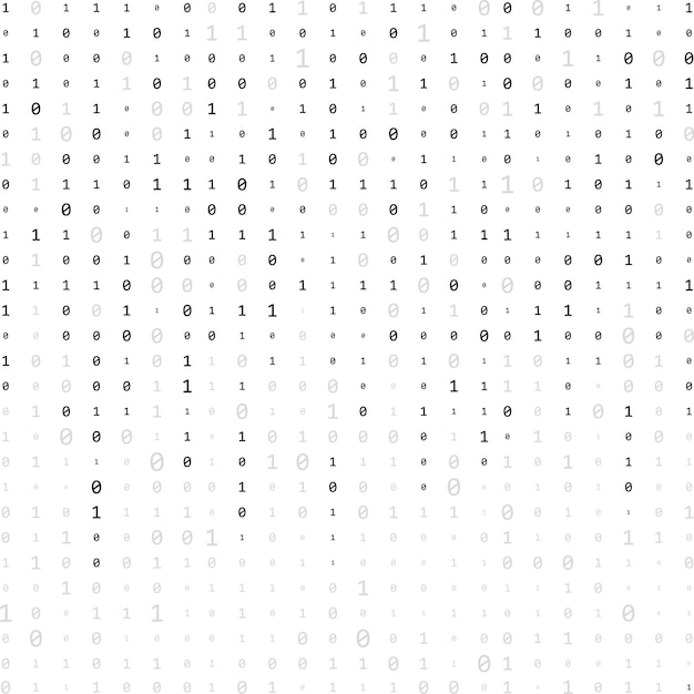 stream of binary code computer matrix numbers on the screen binary code graphic data algorithm