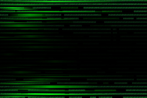 stream of binary code design vector