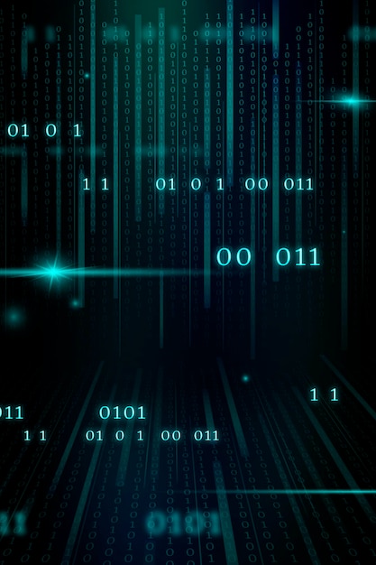 stream of binary code design vector