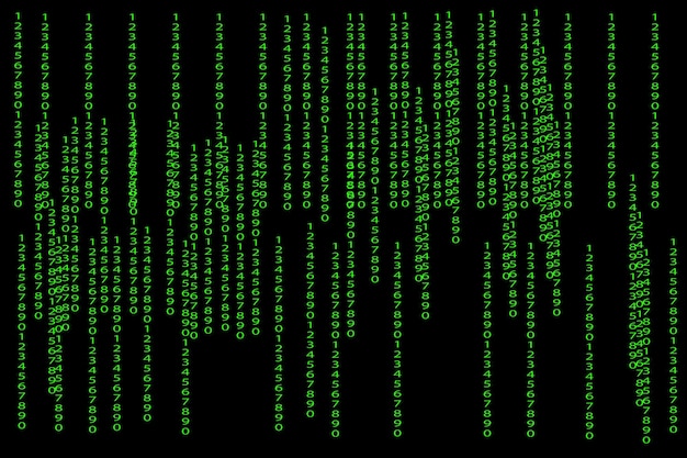 stream of binary code design vector