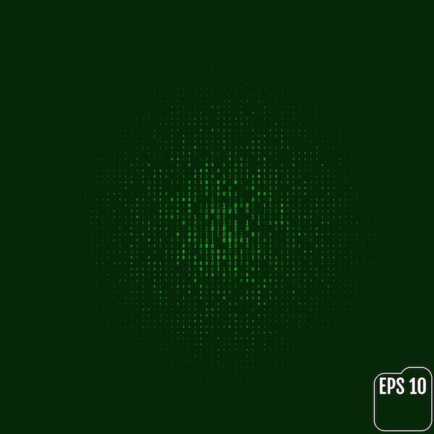 stream of binary code on screen