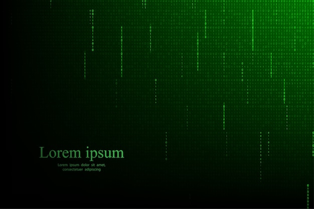streaming binary code background.