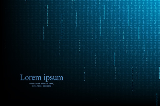 streaming binary code background