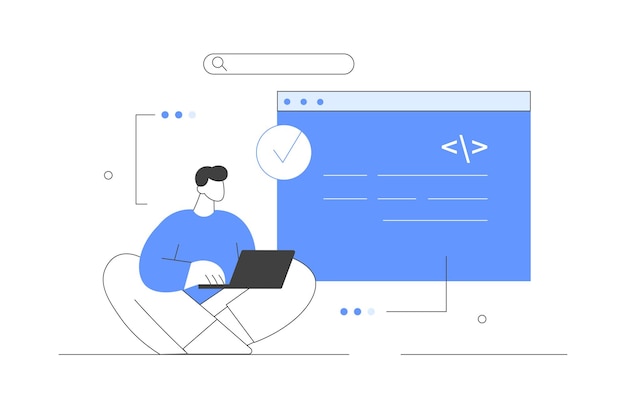 student solving mathematical algorithms coding program code improving skills learn to code program