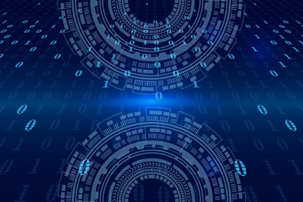 technology binary code background 07