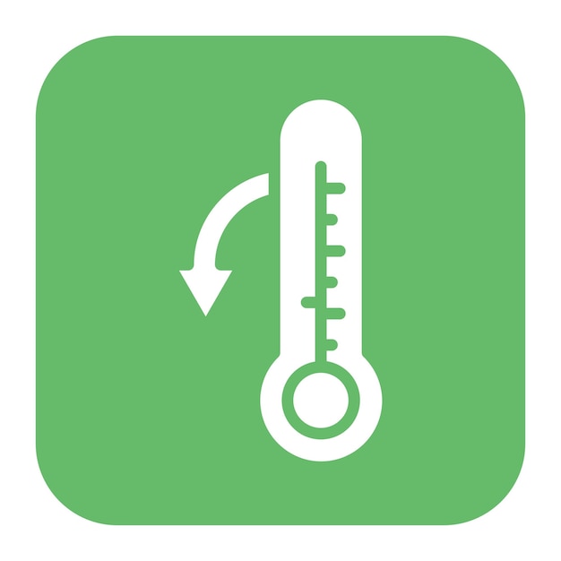 temperature decrease icon vector image can be used for global warming