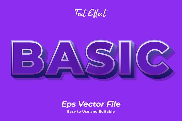 text effect basic editable