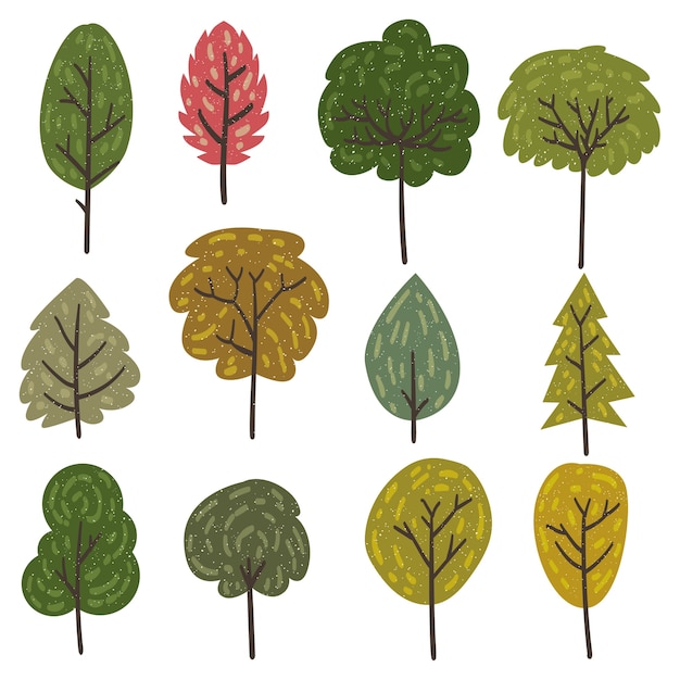 trees vector elements