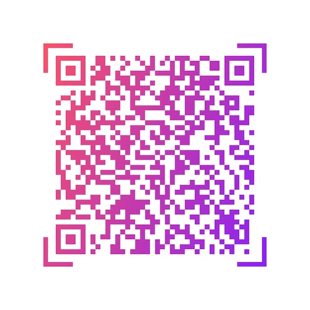 vector gradient qr code