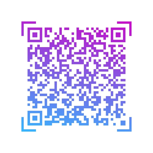 vector gradient qr code