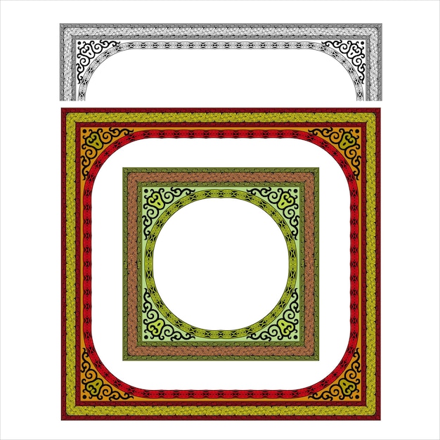 vector pattern frame