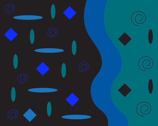 vector rectangular circle shape background design pattern