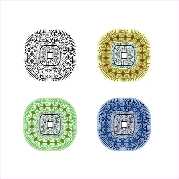 vector rectangular patterned frame