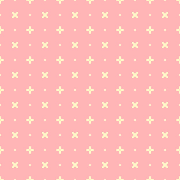 vector simple tiny flower from basic shapes pattern 
