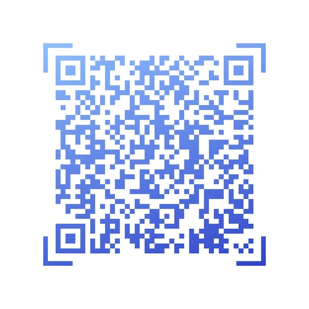 Vector verloop QR-code