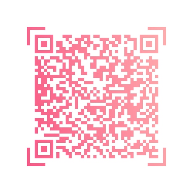Vector verloop QR-code