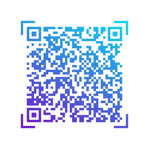 Vector verloop QR-code