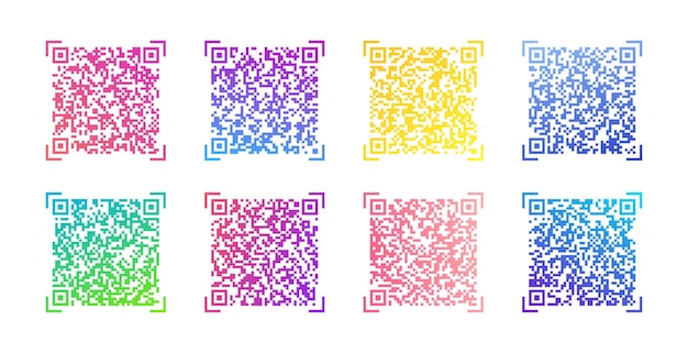 Vector verloop QR-code