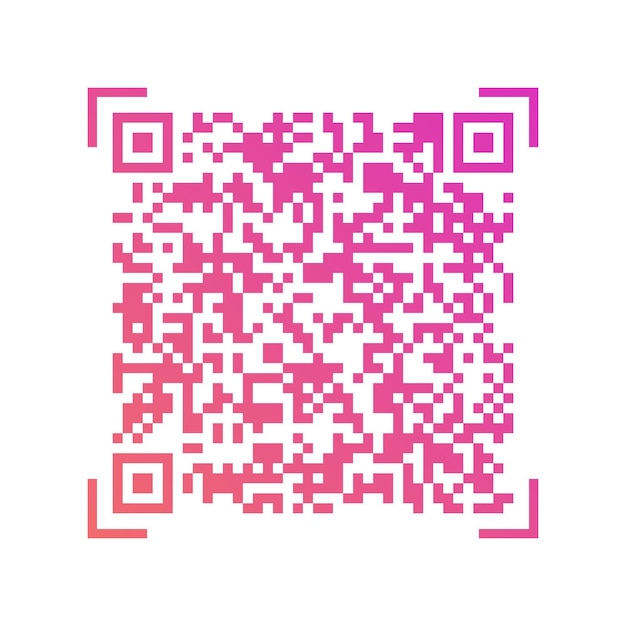 Vector verloop QR-code